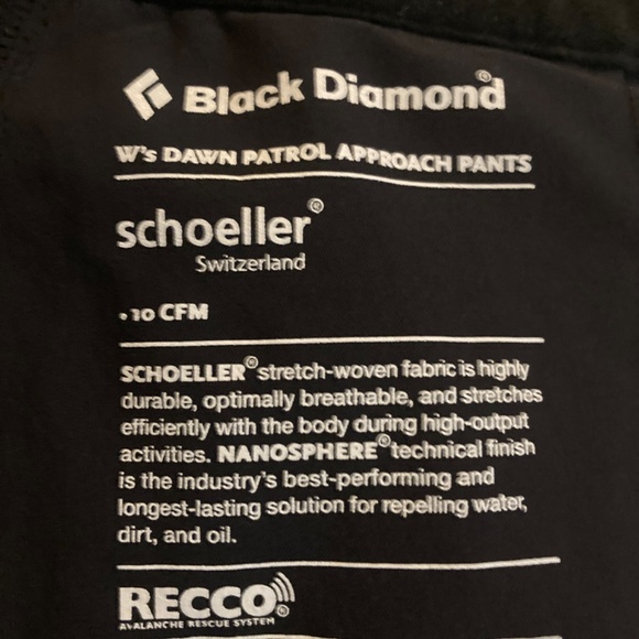 Black Diamond Dawn Patrol Approach Ski pants with Recco - Picture 3 of 5